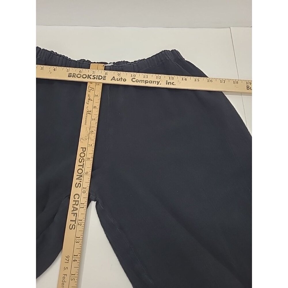 Oh My Gauze! Capri Pants Women's Size L/XL Black Flowy Boho Lagenlook - Picture 3 of 8